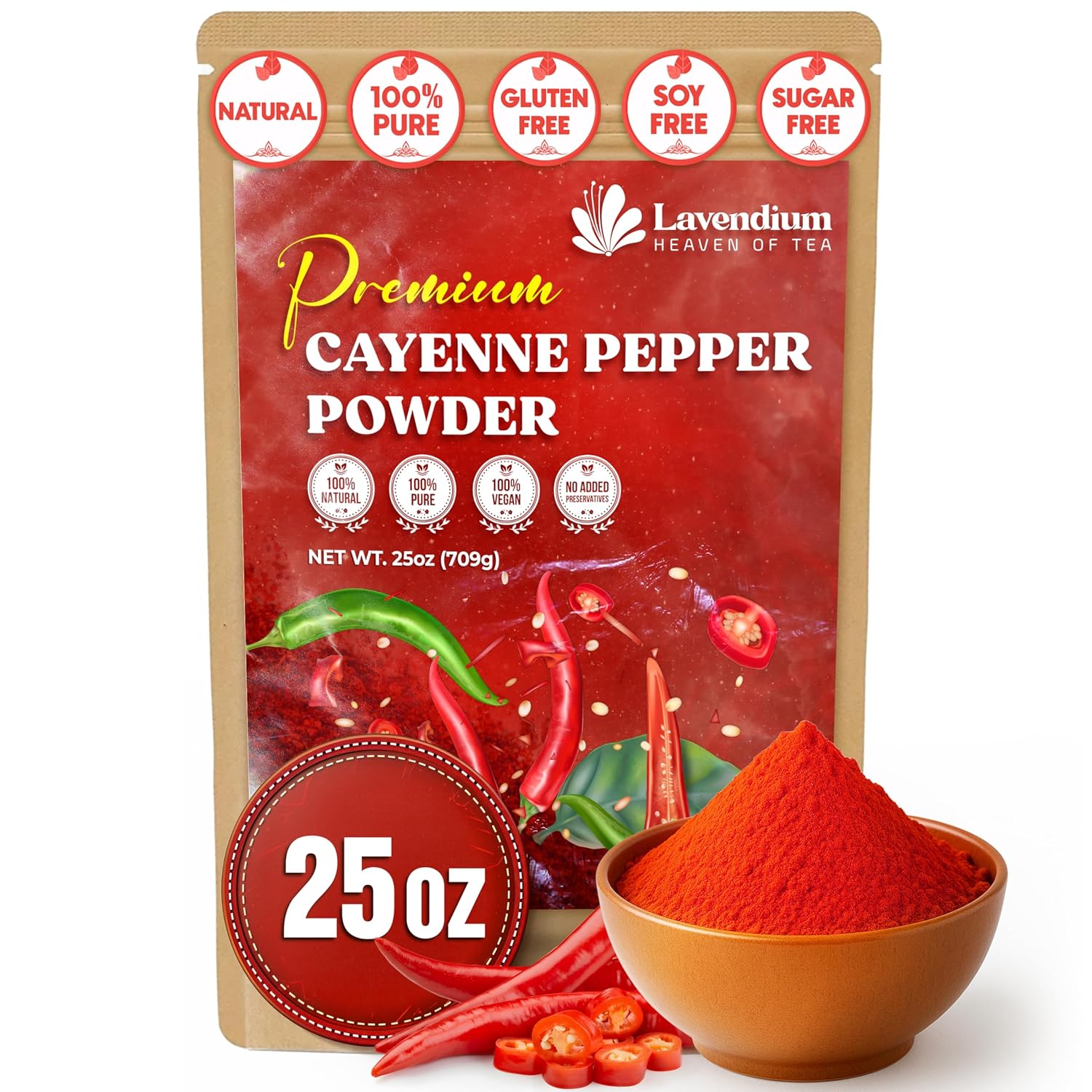 Premium Cayenne Pepper Powder– Pure Ground Red Pepper, Bold and Spicy Flavor by FreshDrinkUS - Natural and Premium Herbal Tea