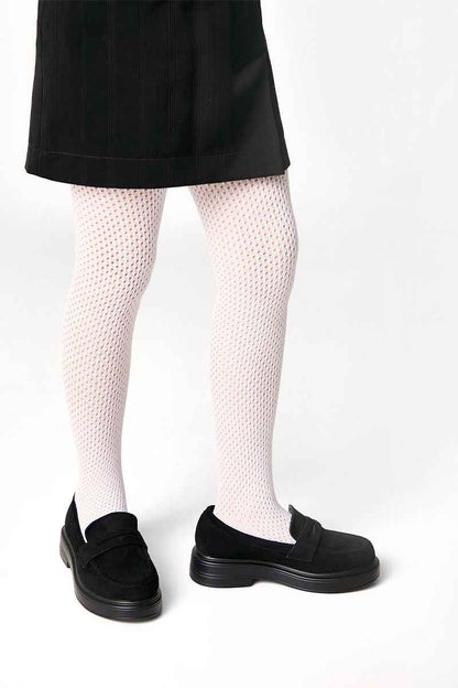 Conte-Kids Cotton Tights Miss 616 - Mesh Pattern