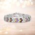23.74 Carat Genuine Multi Stones .925 Sterling Silver Bracelet  DestGlow