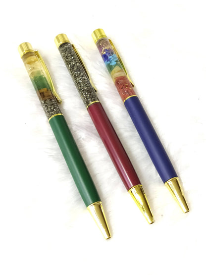 Money Magnet Crystal Pen, Crystal Healing Pen, Aura Pens.