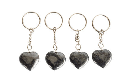 Hematite Key Chain, Gemstone Keychain Crystal Key Ring (Inspiration and Stress Relief)  DestGlow
