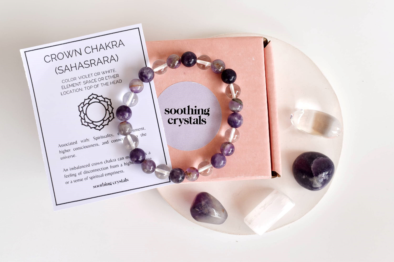 CROWN Chakra Crystals Kit, Chakra&