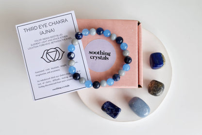 THIRD EYE Chakra Crystals Kit, Chakra&