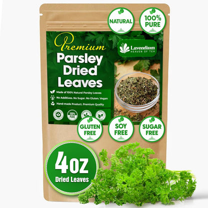 Premium Dried Parsley Leaves – 100% Pure, Non-GMO, Gluten-Free, Vegan – Aromatic Culinary Herb for Cooking, Garnish, and Seasoning by FreshDrinkUS - Natural and Premium Herbal Tea