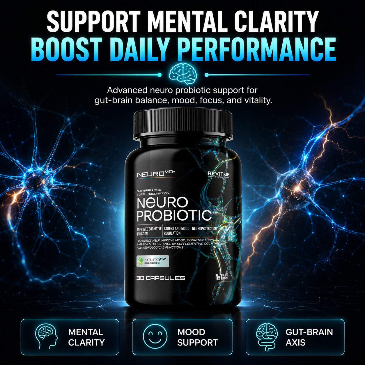 Neuro Probiotic by RevitMe by RevitMe - Supplements Store