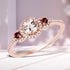 0.63 Carat Genuine Morganite, Pink Tourmaline and White Diamond 14K Rose Gold Ring by Bids.com