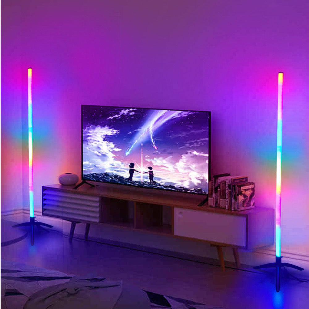 USB Powered LED Lights for Bedroom, Floor Lamp Room Lights,Color Changing Floor LED Light with Remote Control,Decorative Floor Ambient Night Light for Bedroom, Living Room, Game Room,Indoor Lighting, Cozy Lighting for Home Decor 