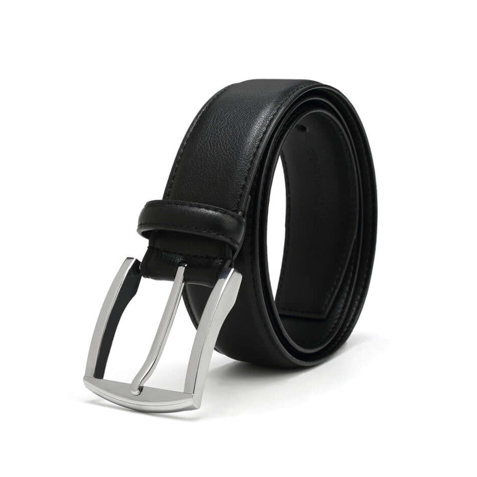 Metallic Silver Square 2 Vegan Belt (Only Brown 30, 40) by Doshi FCSA