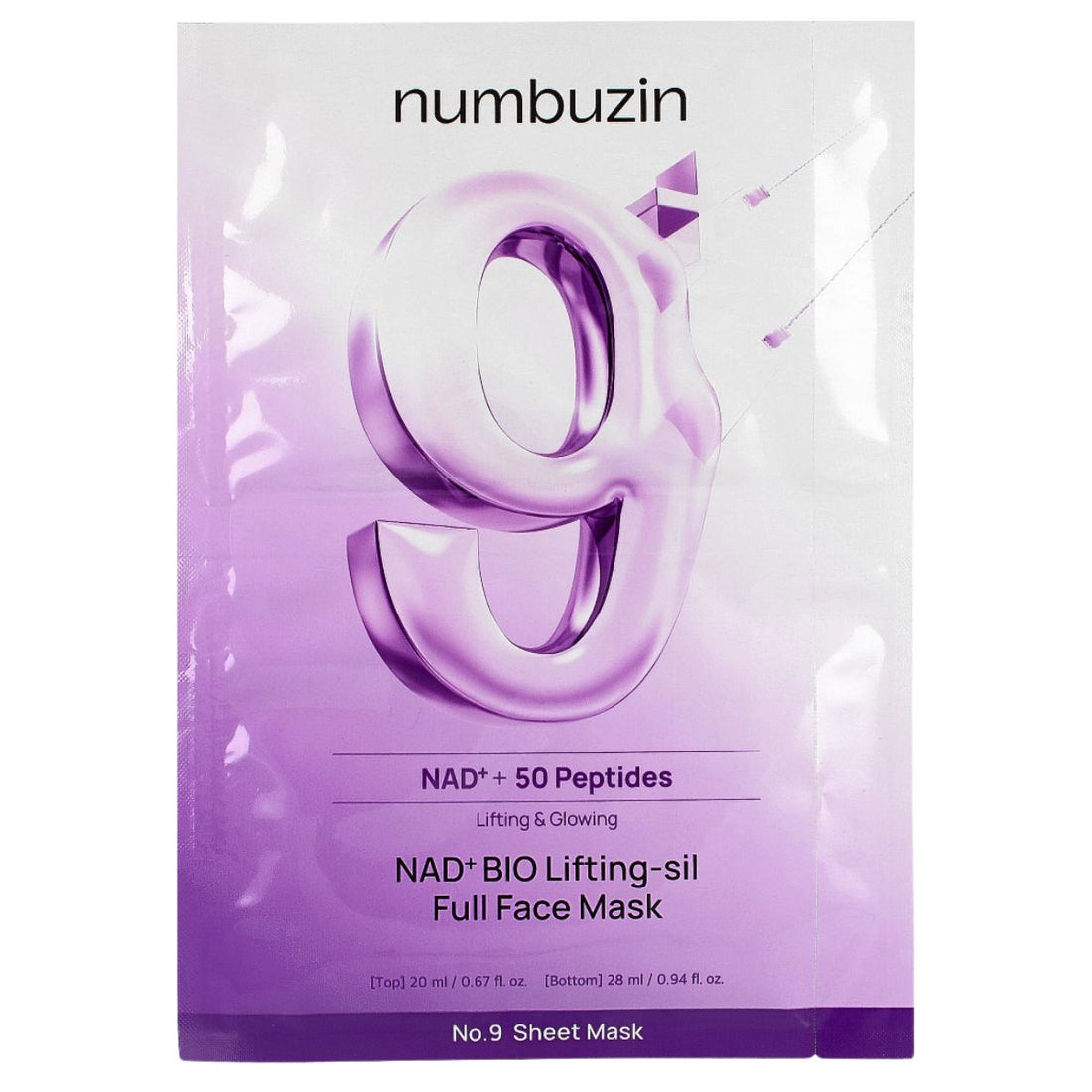 Numbuzin NAD+ BIO Lifting-sil Full Face Mask  DestGlow