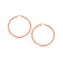 14k Rose Gold Polished Hoop Earrings (25 mm) by Bids.com
