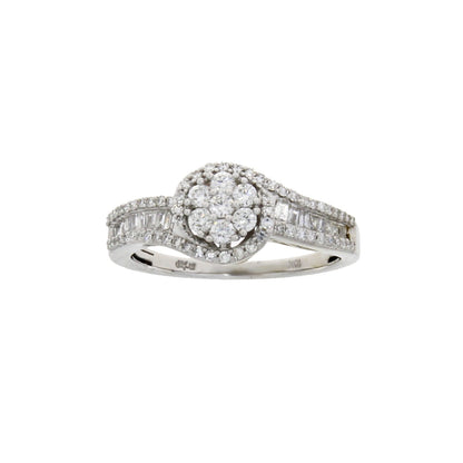 Genuine .50ct Diamond Eng Only 10KT White Gold by Bids.com