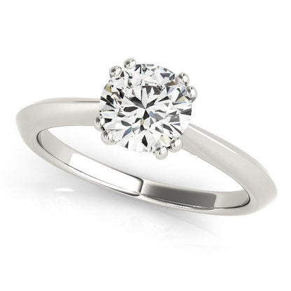 14k White Gold Double Prong Set Solitaire Diamond Engagement Ring (1 cttw) by Bids.com
