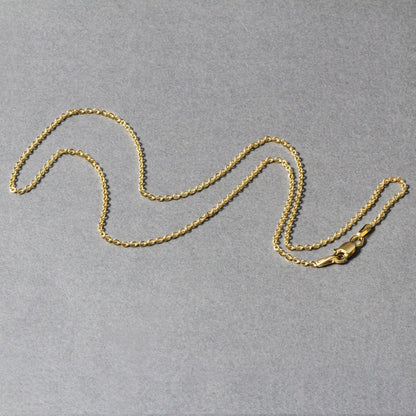 14k Yellow Gold Forsantina Lite Cable Link Chain 1.5mm by Bids.com