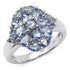 1.74 Carat Genuine Tanzanite .925 Sterling Silver Ring by Bids.com