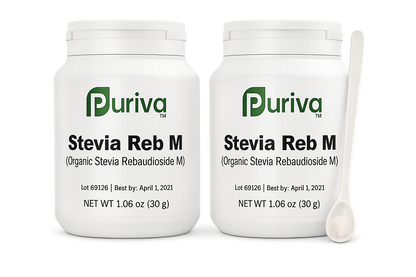 Stevia Reb M powder, (Reb-M | Rebaudioside M), 60 grams | 2,000 servings, Puriva Nutrition by Puriva Nutrition