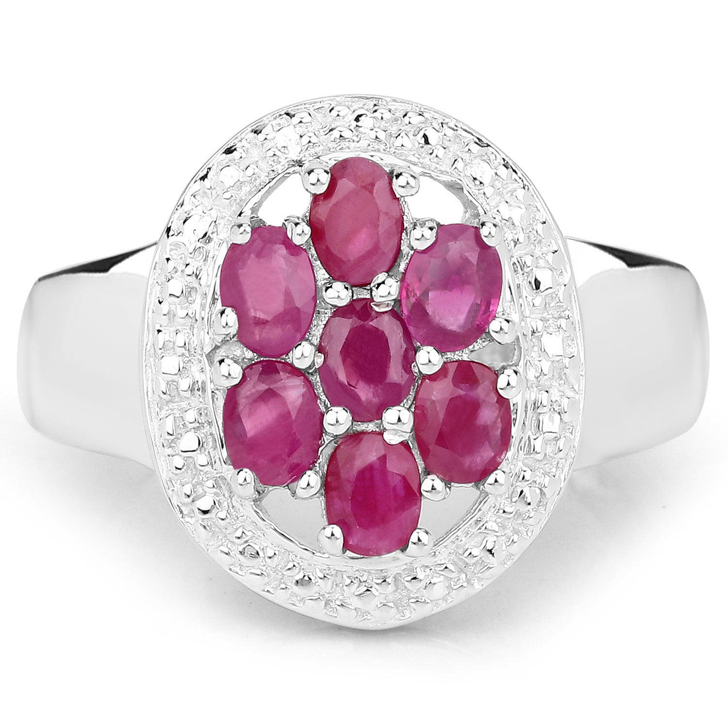 1.54 Carat Genuine Ruby .925 Sterling Silver Ring by Bids.com
