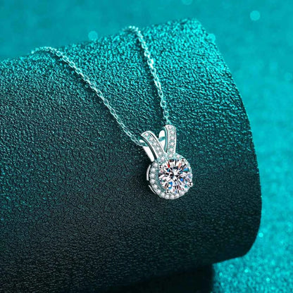 1 Carat Sparkala™ Rabbit Ears Shape Pendant Necklace