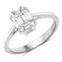 0.48 Carat Genuine White Diamond 18K White Gold Ring by Bids.com