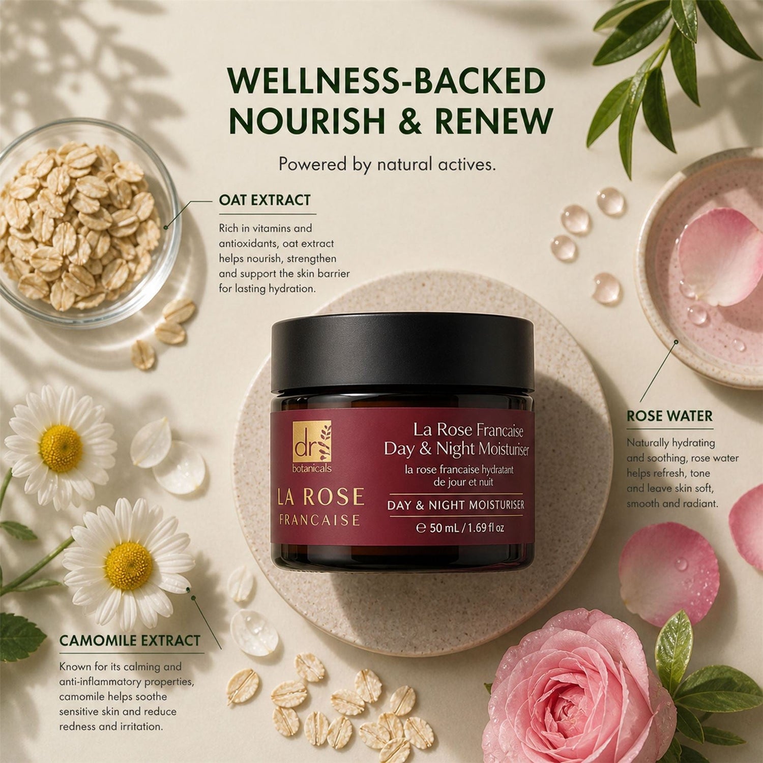 La Rose Francaise Duo Day &amp; Night Moisturiser 50ml by skinChemists US