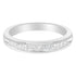 IGI Certified 1/2 Cttw Princess Cut Diamond 18K White Gold Channel Set Half Eternity Style Wedding Band Ring (H-I Color, SI2-I1 Clarity) - Size 4-1/2 by Bids.com