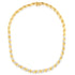 10K Yellow Gold 1 cttw Diamond Riviera Statement Pendant Necklace (J-K, I2-I3) by Bids.com