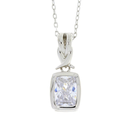 Cubic Zirconium Fashion Pendants Sterling Silver by Bids.com