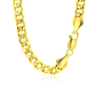 6.5mm 10k Yellow Gold Light Miami Cuban Chain by Bids.com