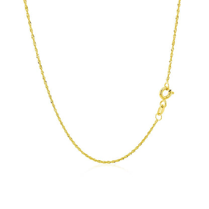 10k Yellow Gold Singapore Chain 1.0mm by Bids.com