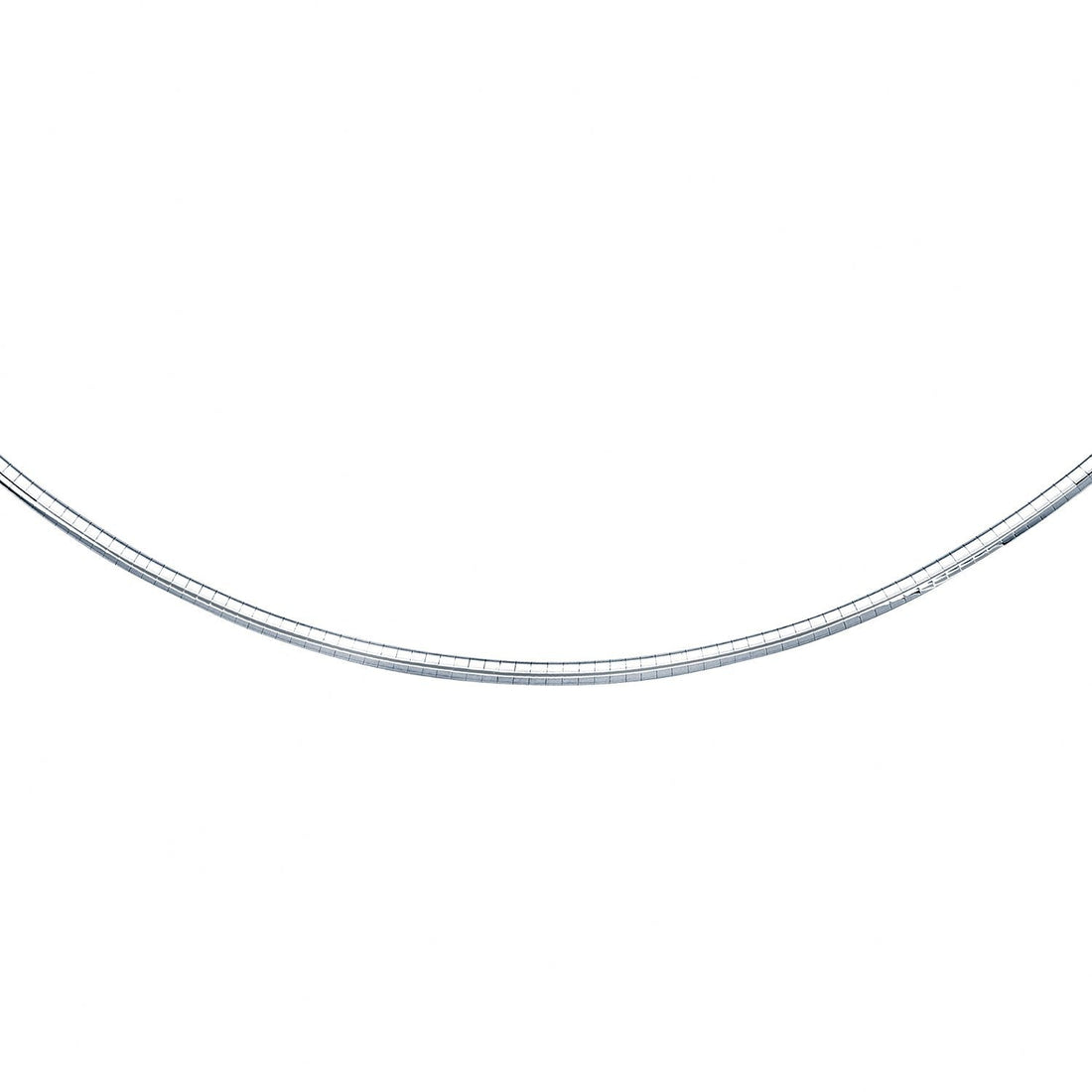 14k White Gold Chain in a Classic Omega (3 mm) by Bids.com