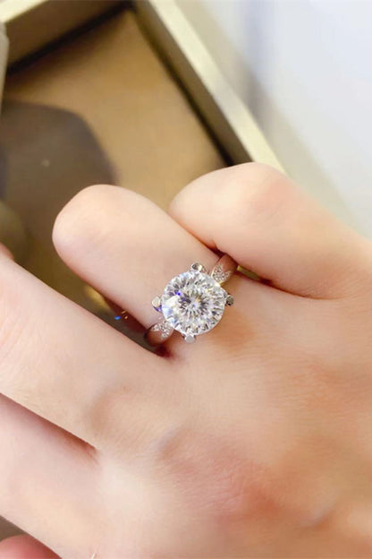 2 Carat Brilliant Round Cut Sparkala™ Platinum Over Pure Sterling Silver Ring by Sparkala
