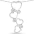 0.07 Carat Genuine White Diamond .925 Sterling Silver Pendant  DestGlow