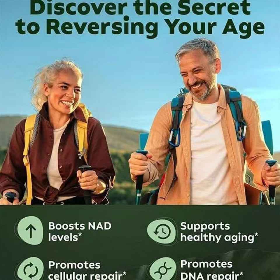 Reus Research NR900-NAD+Supplement for Skin Aging Support, Energy, and Focus - 80 Count - Vitamin Healthcare Fitness  NMN Supplement Alternative - Liposomal NAD w/Resveratrol - High Purity NAD Supplement for Anti-Aging, Energy, Focus