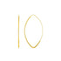 14k Yellow Gold Polished Long Marquise Motif Earrings by Bids.com