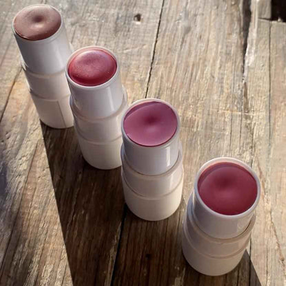 Lip &amp; Cheek Bloom. 2 in 1 Natural Lipstick for Vibrant Color.