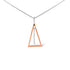 14K Rose and White Gold 1/8 Cttw Diamond Windchime 18" Pendant Necklace (G-H Color, SI1-SI2 Clarity) by Bids.com