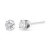 AGS Certified 14K White Gold 1.0 Cttw 4-Prong Set Brilliant Round-Cut Solitaire Diamond Push Back Stud Earrings (F-G Color, SI2-I1 Clarity) by Bids.com