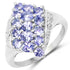 1.85 Carat Genuine Tanzanite .925 Sterling Silver Ring by Bids.com