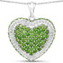 4.62 Carat Genuine Chrome Diopside .925 Sterling Silver Pendant by Bids.com