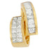 14K Yellow Gold 1 5/8 cttw Princess and Baguette Cut Diamond Fashion Pendant Necklace (G-H, VS2-SI1) by Bids.com