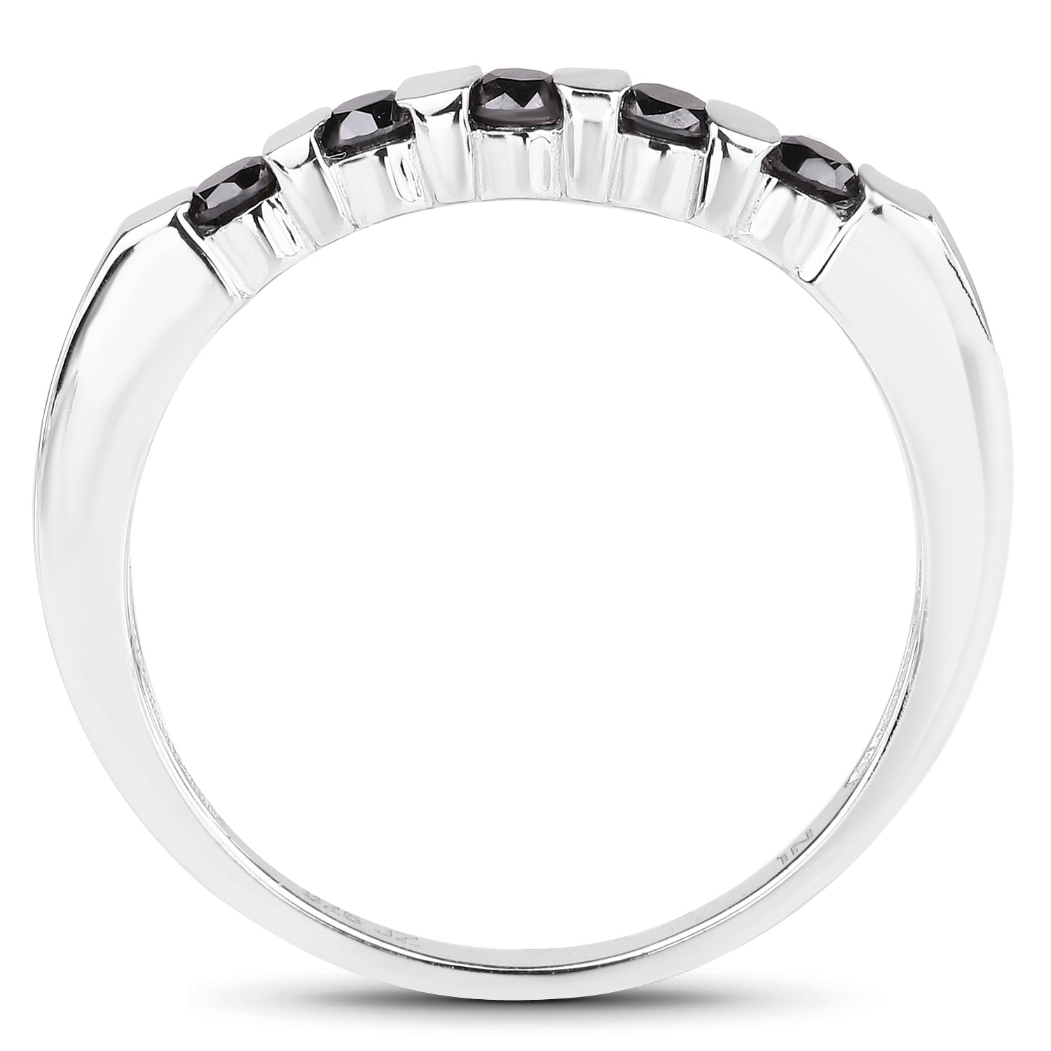 0.50 Carat Genuine Black Diamond .925 Sterling Silver Ring by Bids.com
