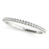 14k White Gold Classic Pave Set Diamond Wedding Band (1/8 cttw) by Bids.com