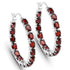 6.00 Carat Genuine Garnet .925 Sterling Silver Earrings  DestGlow