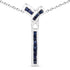 0.72 Carat Genuine Blue Sapphire .925 Sterling Silver Pendant  DestGlow