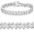 0.90 Carat Genuine White Diamond .925 Sterling Silver Bracelet  DestGlow
