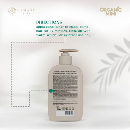 ORGANIC MIMI, CONDITIONER STRENGTHENING LONG STRONG, 300 ml by Damask Rose