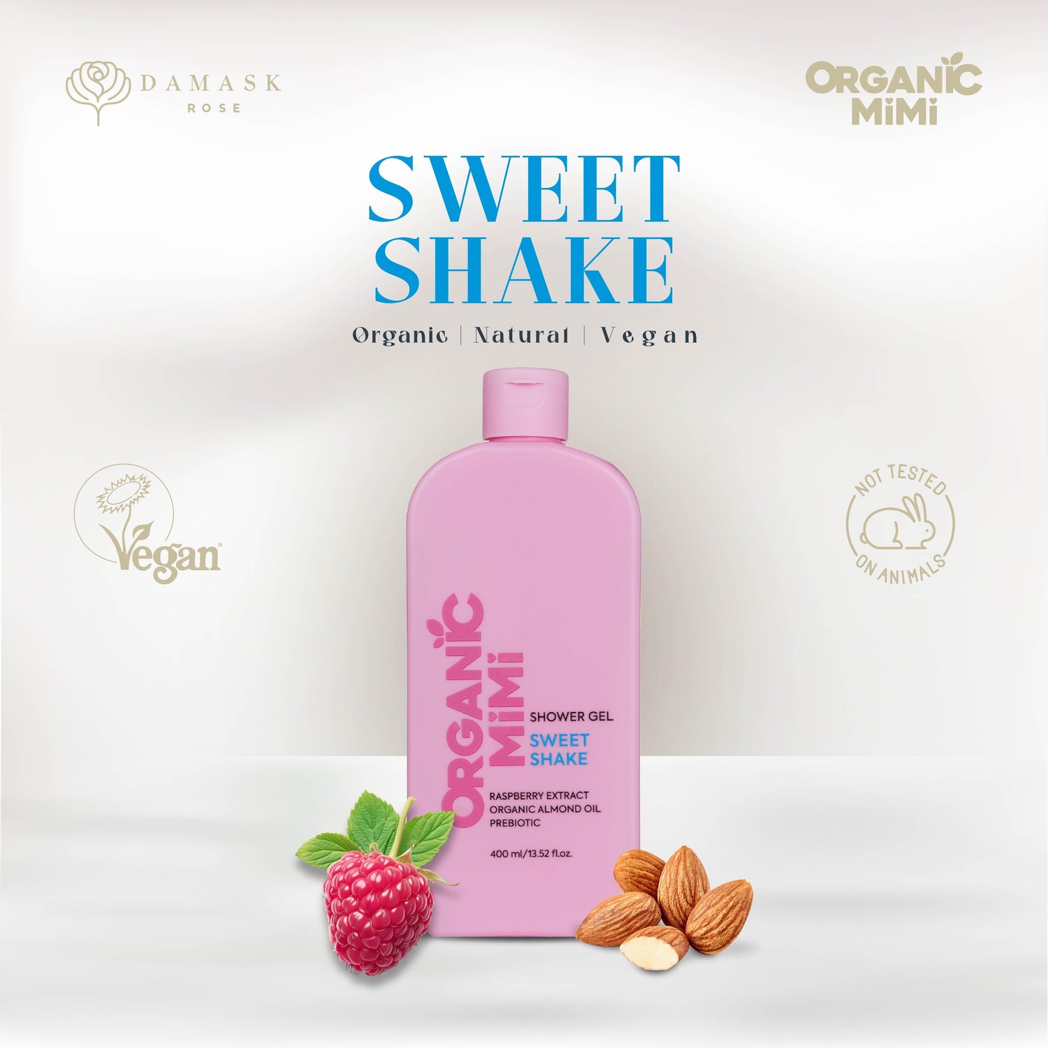 ORGANIC MIMI, SHOWER GEL SWEET SHAKE, 400 ml by Damask Rose