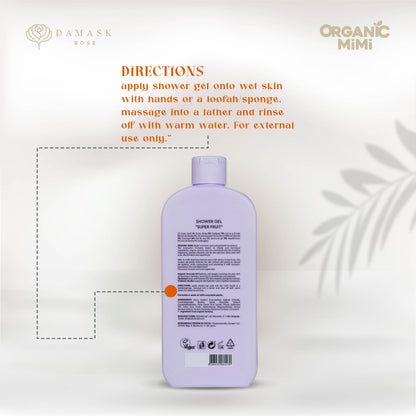 ORGANIC MIMI, SHOWER GEL SUPER FRUIT, 400 ml by Damask Rose