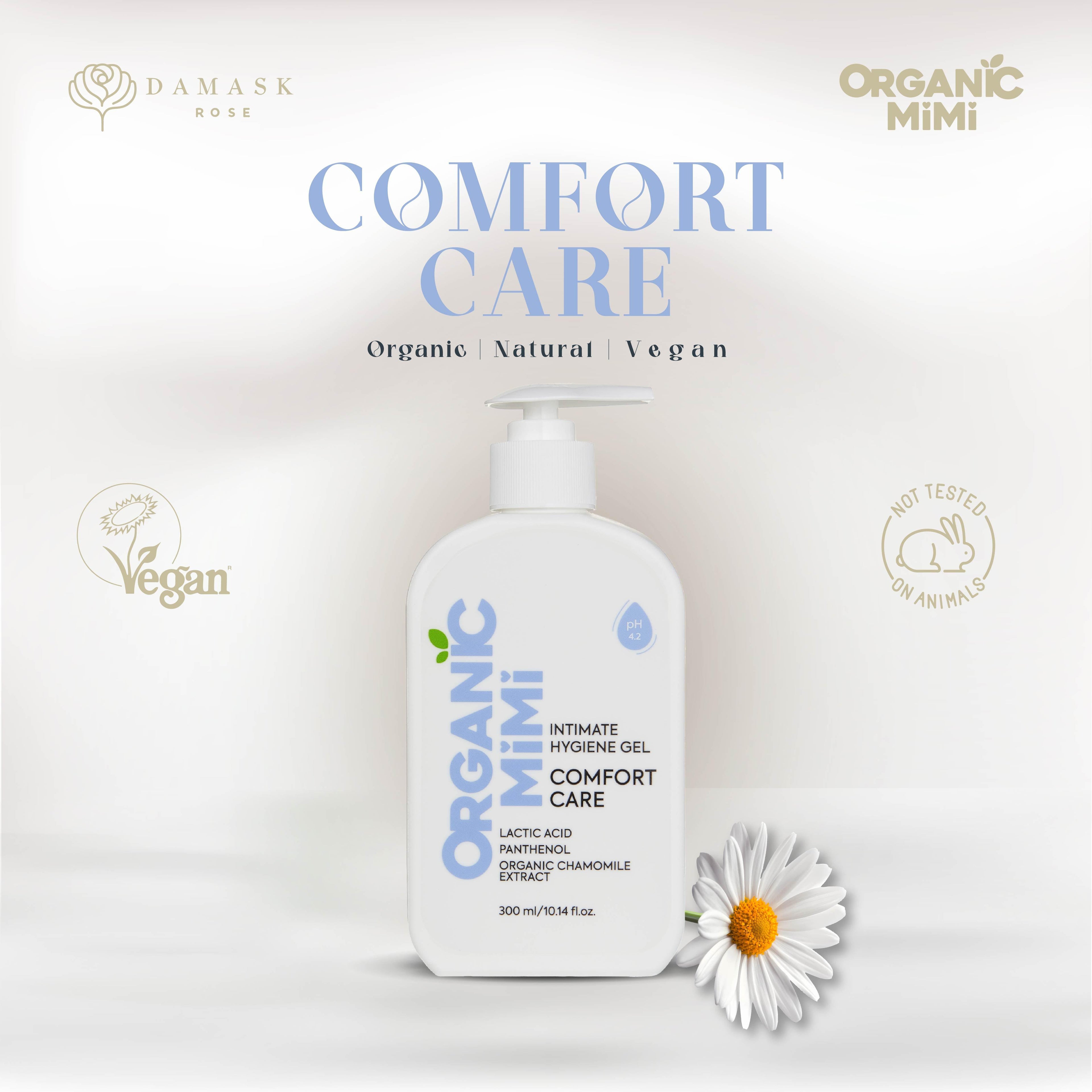ORGANIC MIMI, INTIMATE HYGIENE GEL COMFORT CARE, 300 ml by Damask Rose