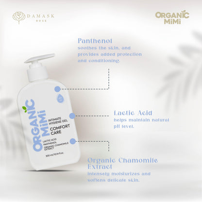 ORGANIC MIMI, INTIMATE HYGIENE GEL COMFORT CARE, 300 ml by Damask Rose