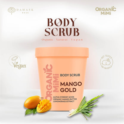 ORGANIC MIMI, BODY SCRUB MANGO GOLD, 250 g by Damask Rose